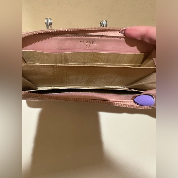 CHANEL Caviar Pink Long Zip Wallet - Picture 10 of 14